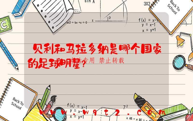 贝利和马拉多纳是哪个国家的足球明星？